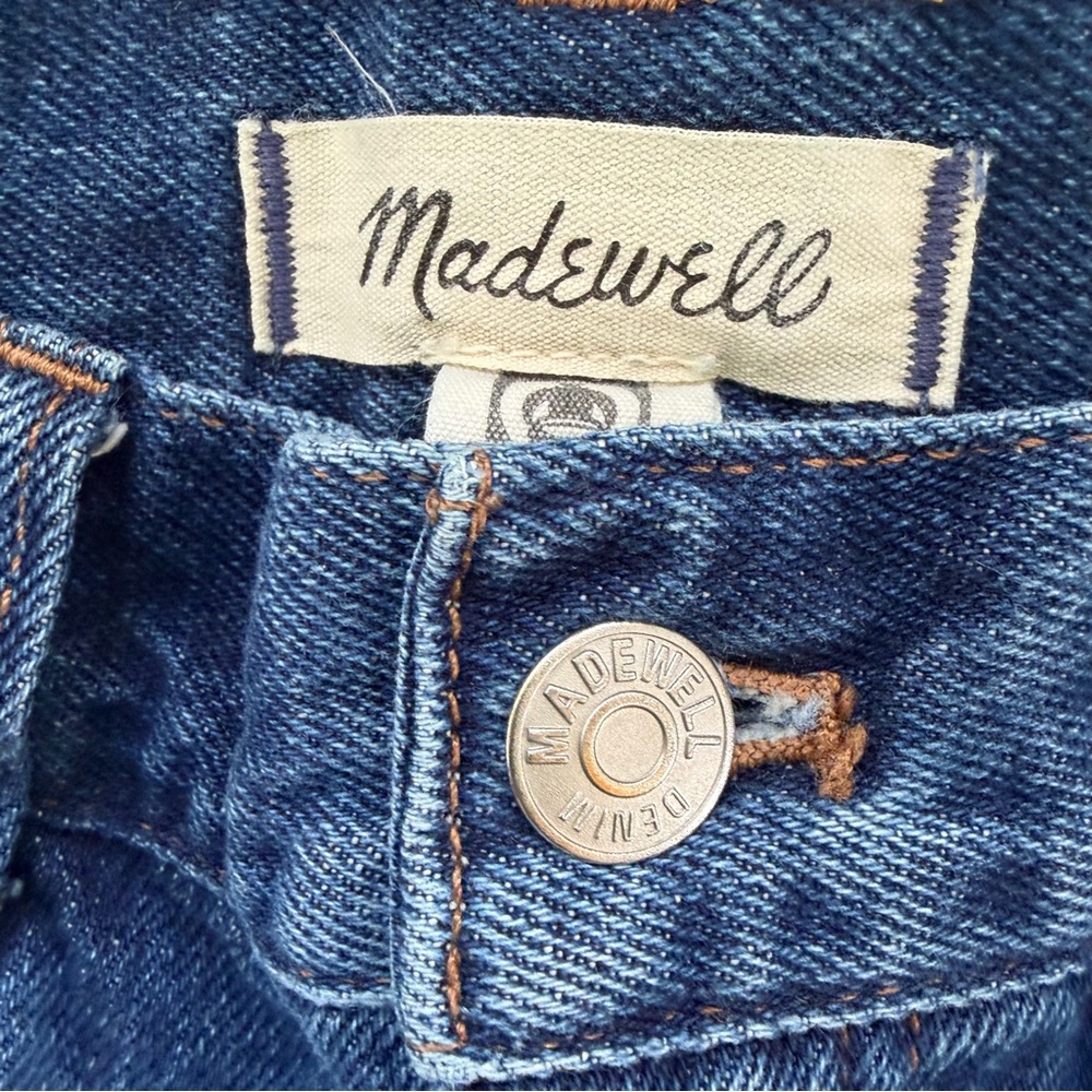Madewell Superwide Leg Jeans High Waist Cotton Blue Denim Size 29 - Picture 9 of 12